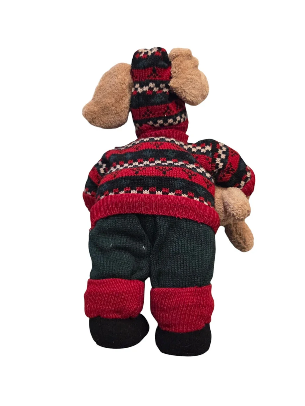 Merry Christmas Mom Moose Holding Baby Woodland Plush Stuffed Animal